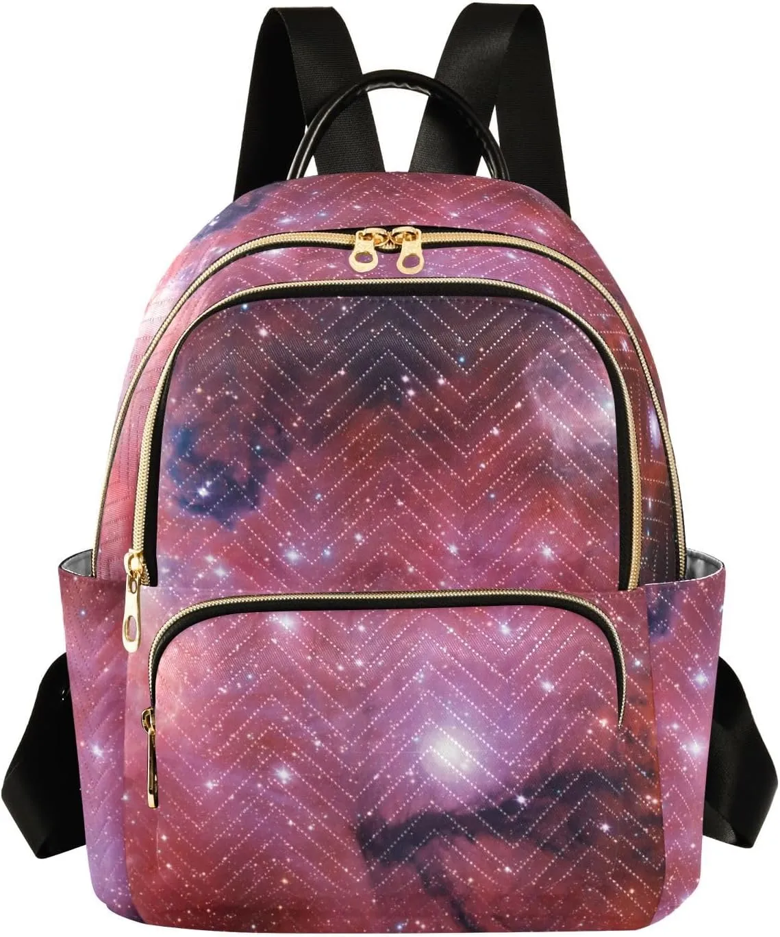 Space Milky Way Galaxy Mini Backpack for Women, Travel Backpack Purse Daypack Shoulder Bag for Ladies
