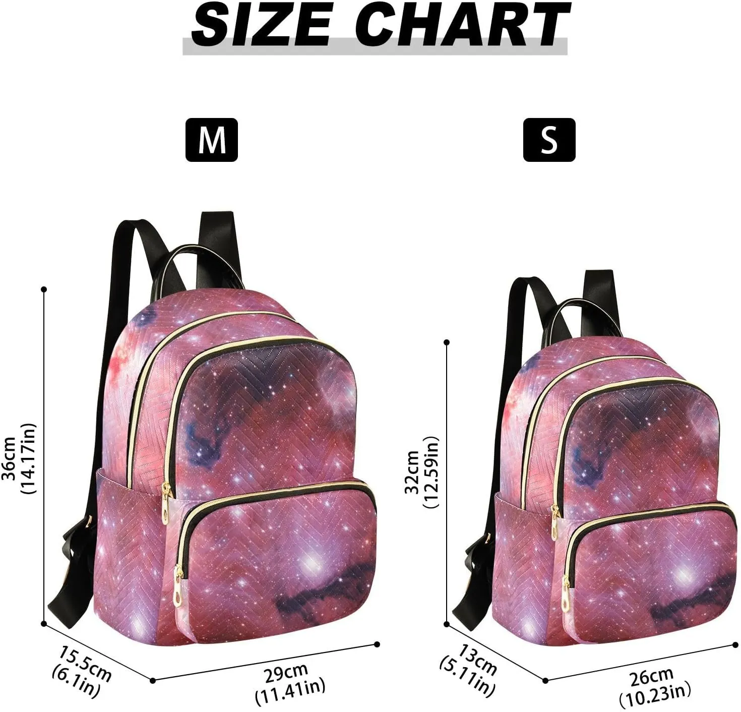 Space Milky Way Galaxy Mini Backpack for Women, Travel Backpack Purse Daypack Shoulder Bag for Ladies