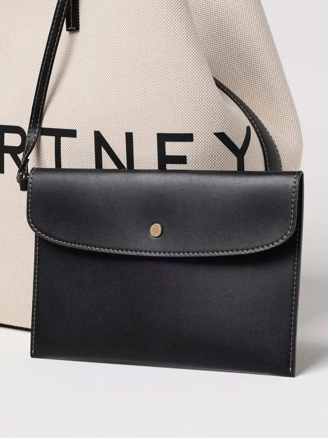 Stella Mccartney Tote Bags Woman Ecru