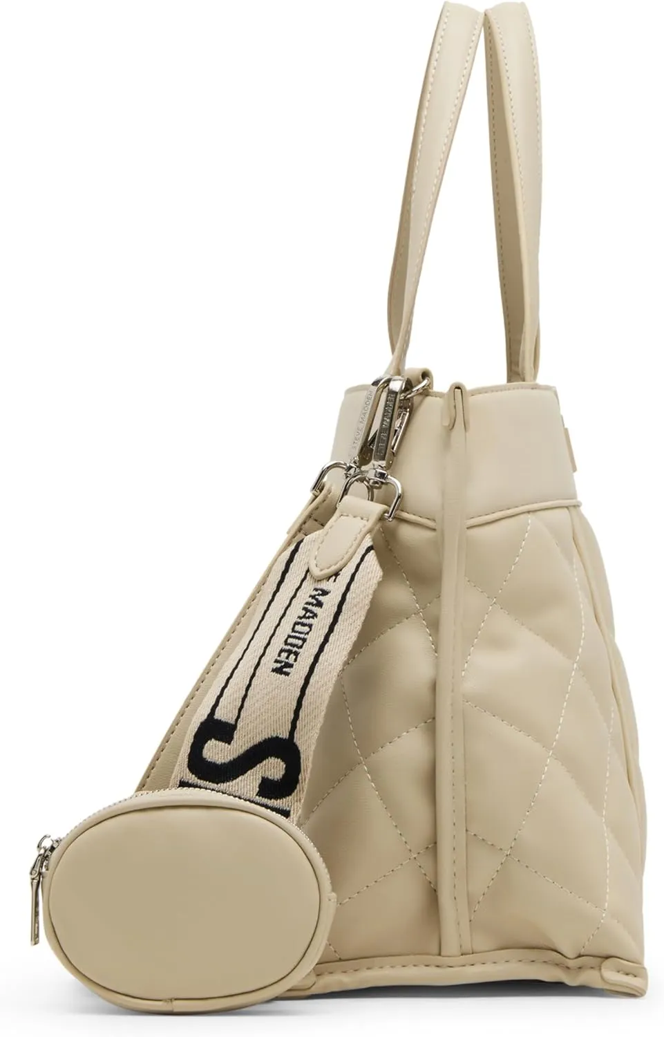 Steve Madden Belia Chevron Quilted Satchel
