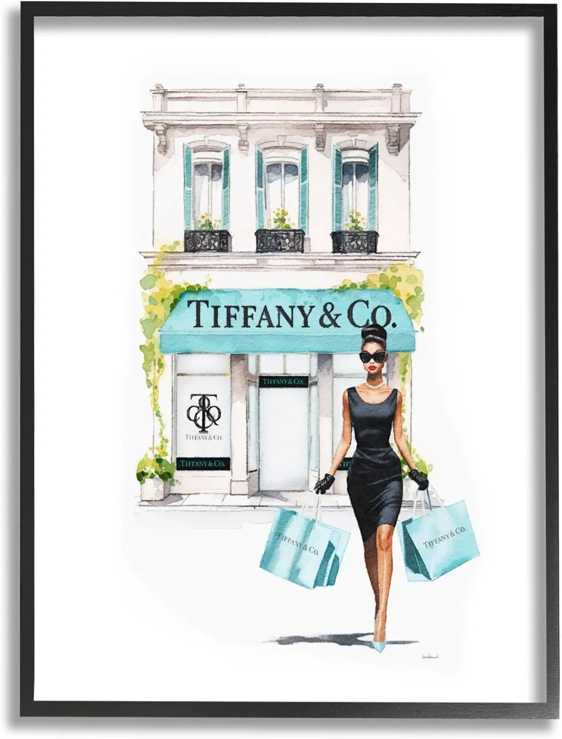 Stupell Industries Fashion Storefront Shopping Framed Giclee Art by Amanda Greenwood