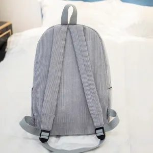 Style Regular Script High Personality Corduroy Backpacks