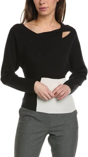Sunburst Rib Silk-Blend Sweater