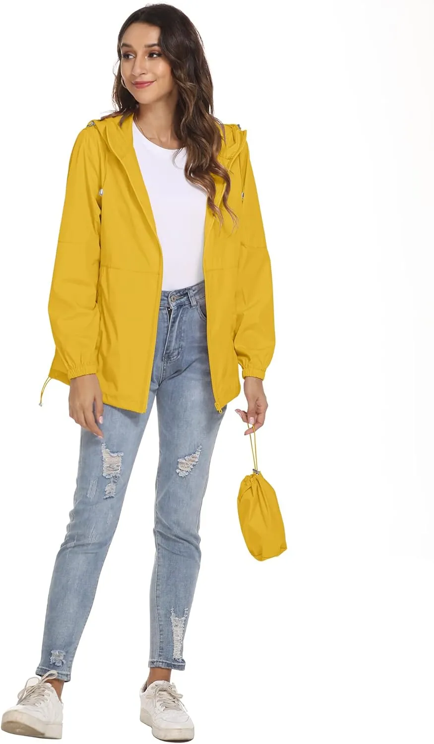 TCOT Womens Rain Jackets Waterproof Windbreaker Jackets lightweight Portable Rain Coat