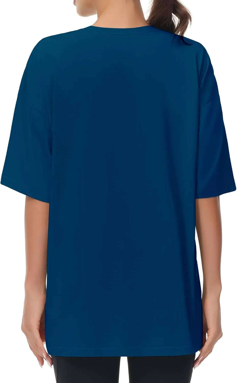 THE GYM PEOPLE Women's Casual Oversized T-Shirts Summer Crewneck Short Sleeve Workout Basic Tee Tops