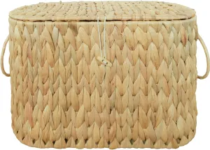 Toilet Paper Basket-Wicker Toilet Paper Storage with Lid,Decorative Farmhouse Boho Wicker Basket for Bathroom Storage and Organizer,Free Standing