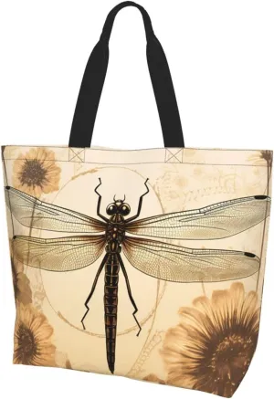 Tote Bag for Women Grocery Bag Reusable Shopping Bag Elephant in the Forest Handbag Foldable Shoulder Bag