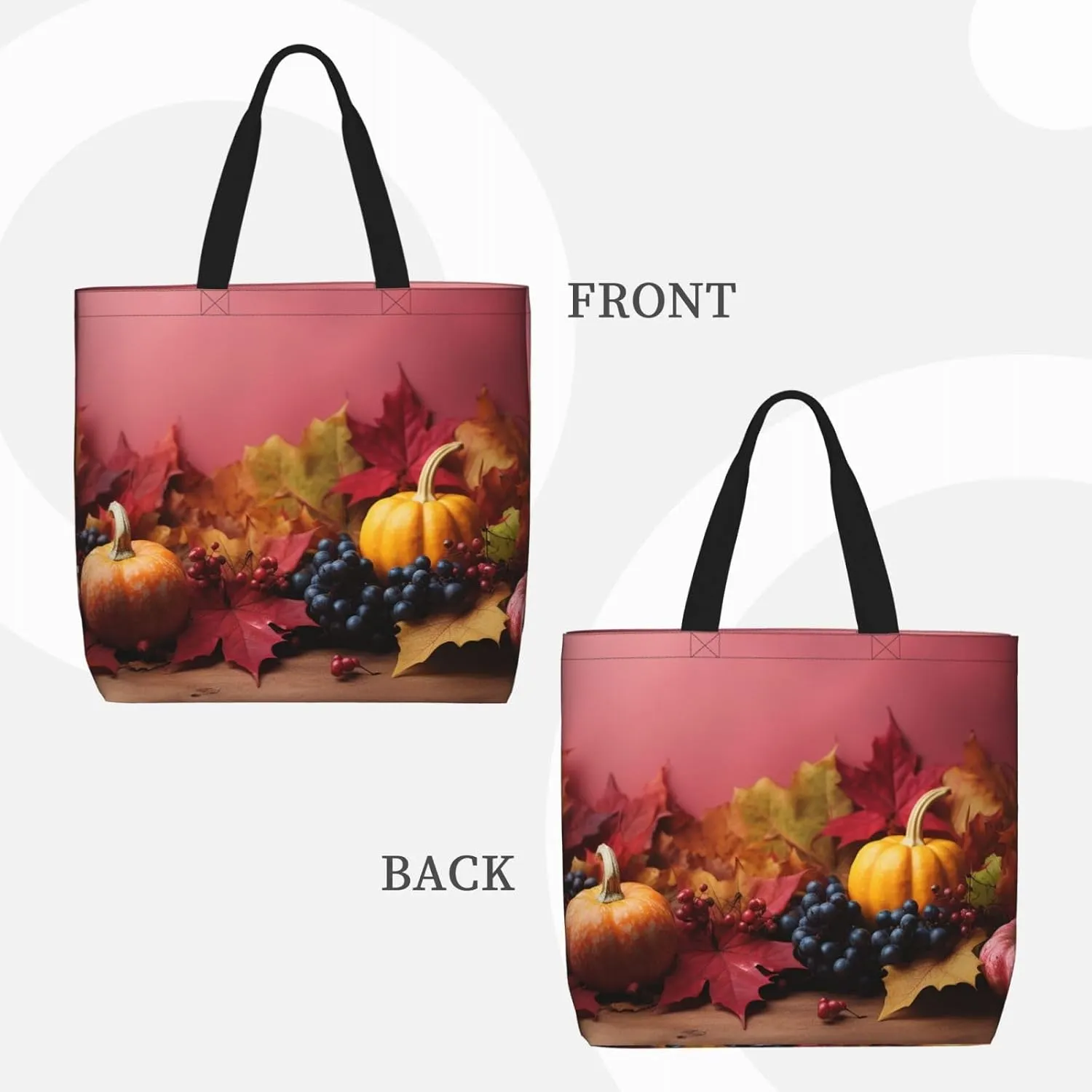Tote Bag for Women Grocery Bag Reusable Shopping Bag Tree branch silhouette at dusk Handbag Foldable Shoulder Bag