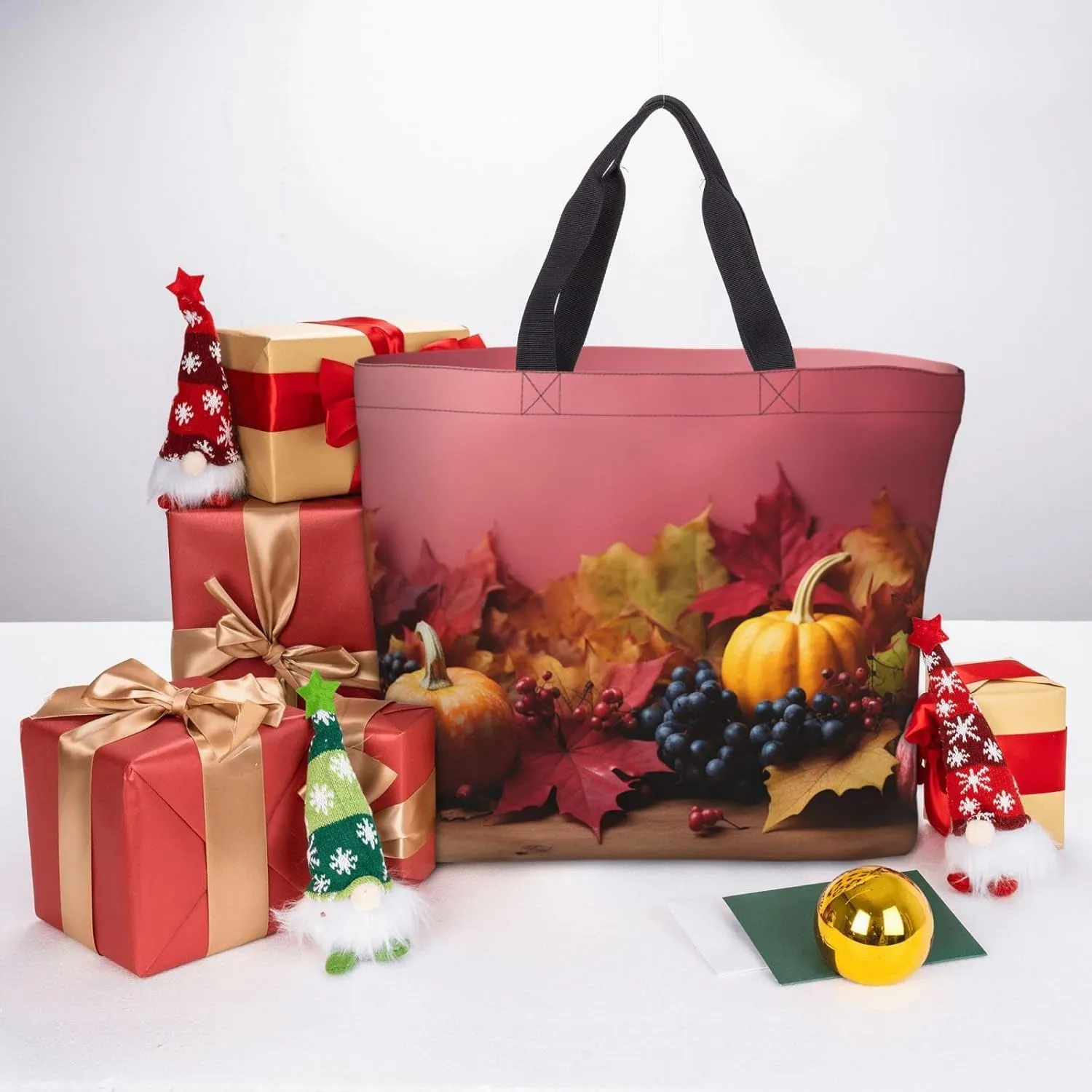 Tote Bag for Women Grocery Bag Reusable Shopping Bag Tree branch silhouette at dusk Handbag Foldable Shoulder Bag