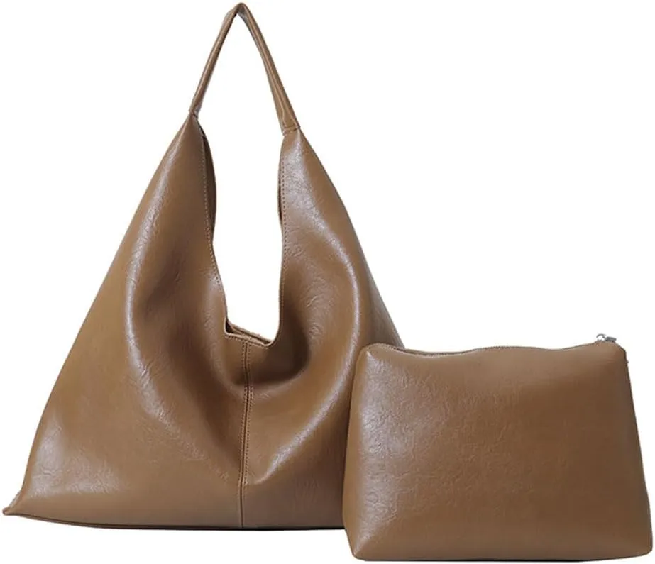 Tote Bag for Women, PU Leather Tote Bag Purses, Large Shoulder Crossbody Bag, Top Handle Shoulder Handbag for Office Travel