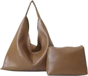 Tote Bag for Women, PU Leather Tote Bag Purses, Large Shoulder Crossbody Bag, Top Handle Shoulder Handbag for Office Travel