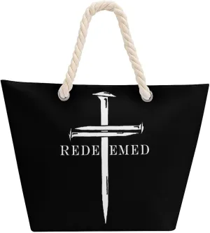 Tote Bag Large Handles Beach Bag with Zipper for Shopping Groceries Travel Outdoors Swim Pool Bag