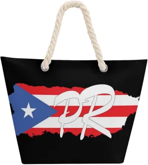 Tote Bag Large Handles Beach Bag with Zipper for Shopping Groceries Travel Outdoors Swim Pool Bag