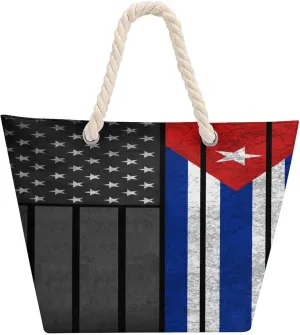 Tote Bag Large Handles Beach Bag with Zipper for Shopping Groceries Travel Outdoors Swim Pool Bag
