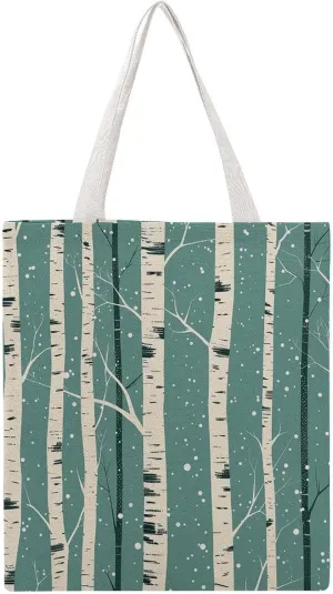 Tote Bags for Women Canvas Handbag White Marble Texture Grocery Bags Shoulder Bag Casual Bag