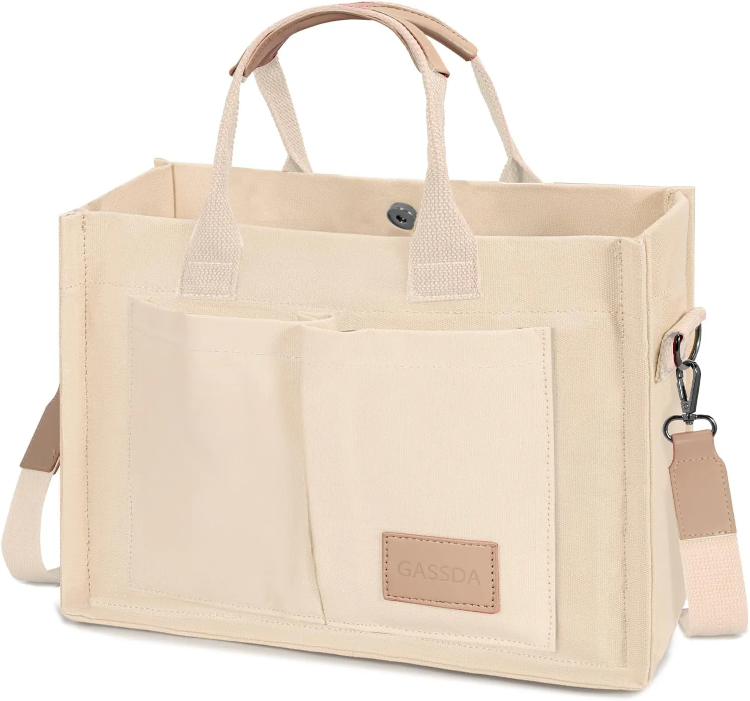 Tote Bags for Women Canvas Tote Purse Crossbody Bags with Pockets Top Handle Shoulder Handbags Satchel Bags for Women
