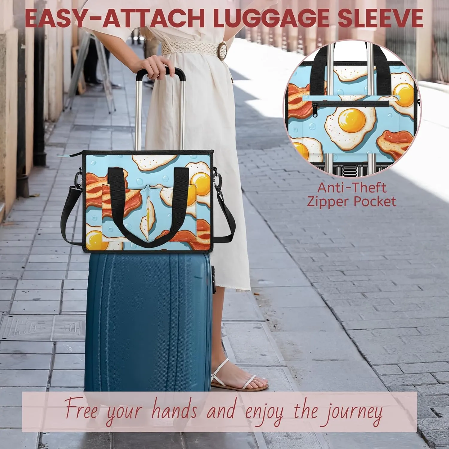 Tote Satchel Bag Set 3PCS for Women,Travel Shoulder Bag Handbag and Wallet Daily Use02