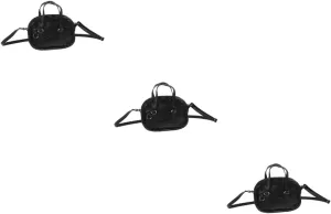 Toyvian 3pcs Miniature Doll Handbag Crossbody Bag for DIY Cute Decorative Accessory for Dollhouse Collection Versatile Styling Options for Little Dolls