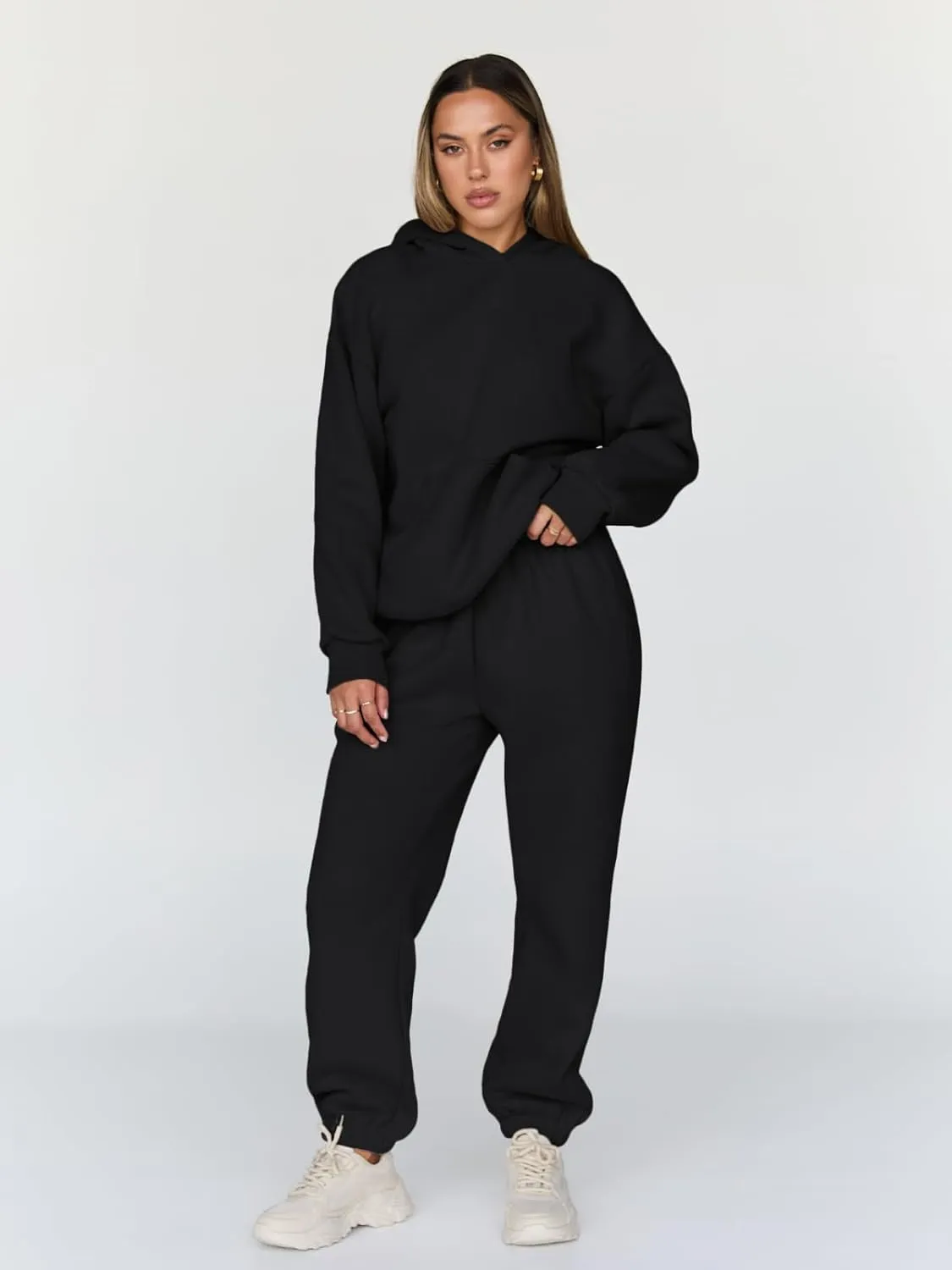 Trendy Queen Sweatsuits Women 2 Piece Outfit Two Piece Lounge Sets Hoodies and Sweatpants Fall Fashion Clothes 2025 Tracksuit