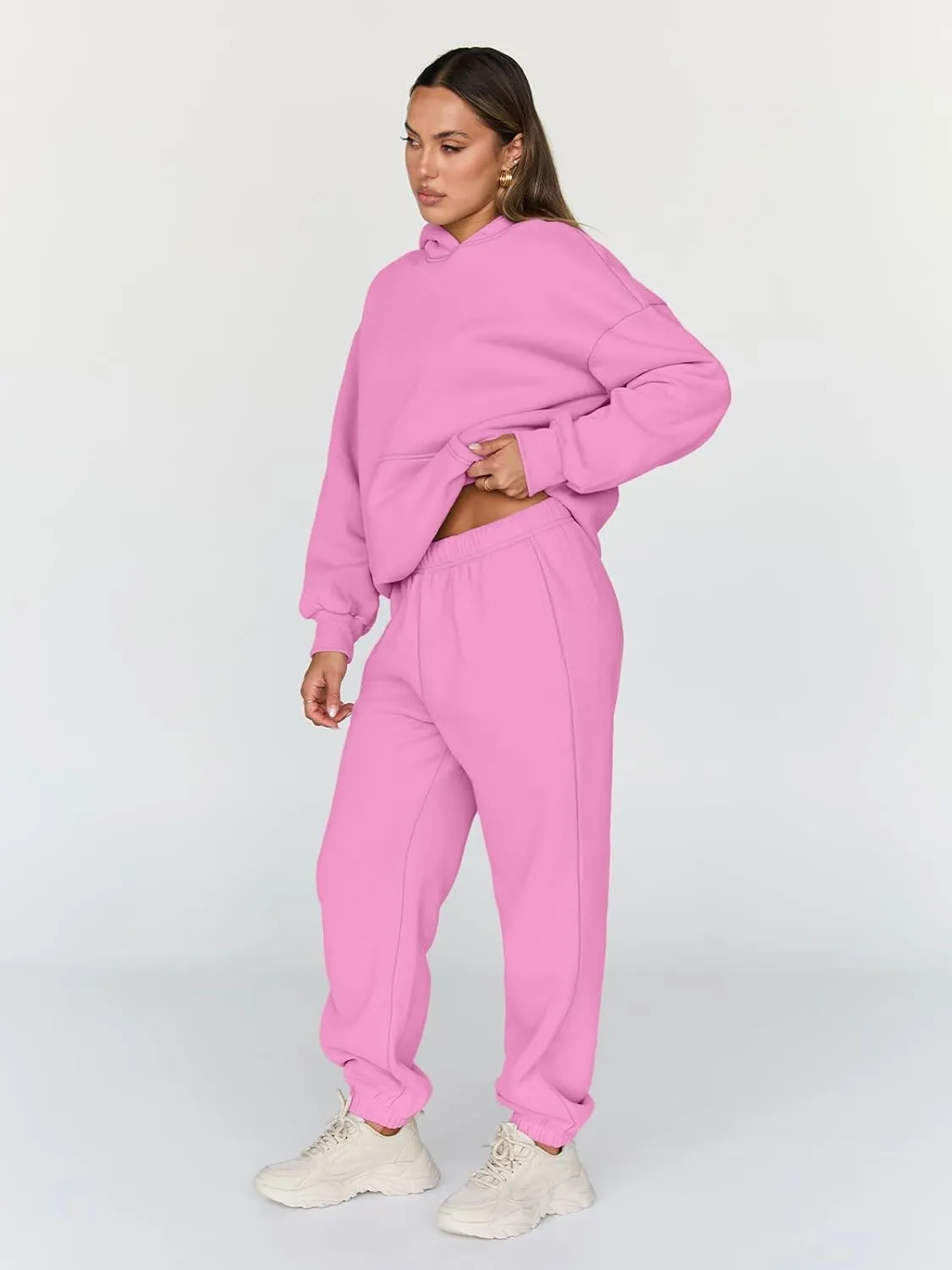 Trendy Queen Sweatsuits Women 2 Piece Outfit Two Piece Lounge Sets Hoodies and Sweatpants Fall Fashion Clothes 2025 Tracksuit