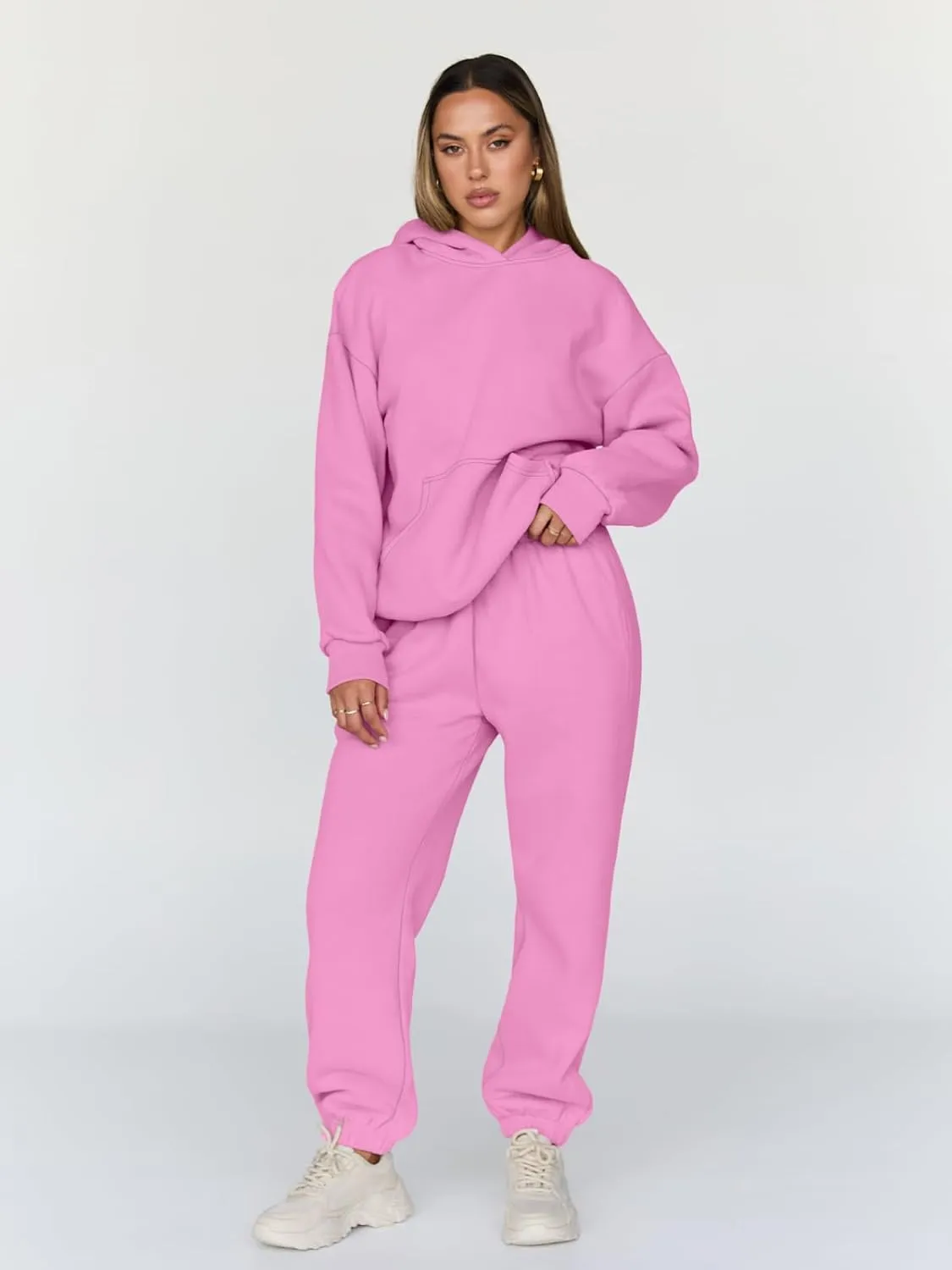 Trendy Queen Sweatsuits Women 2 Piece Outfit Two Piece Lounge Sets Hoodies and Sweatpants Fall Fashion Clothes 2025 Tracksuit