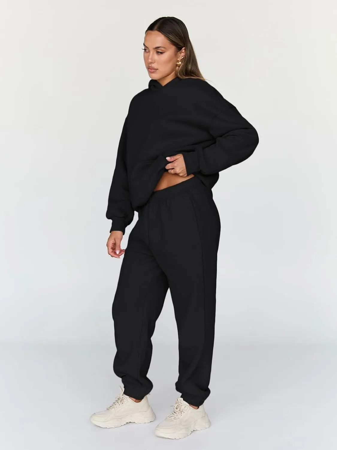 Trendy Queen Sweatsuits Women 2 Piece Outfit Two Piece Lounge Sets Hoodies and Sweatpants Fall Fashion Clothes 2025 Tracksuit