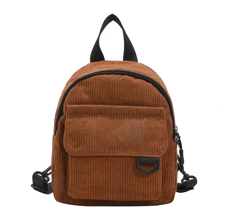 Trendy Super Popular Cute Commuter Corduroy Backpacks