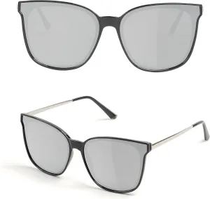 Trendy TAC Polarized Square Sunglasses for Women Men, Oversized Lightweight TR90 Frame UV400 Protection