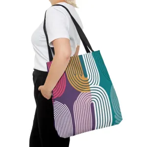 Turn Heads with Vibrant Abstract Print Tote Bag