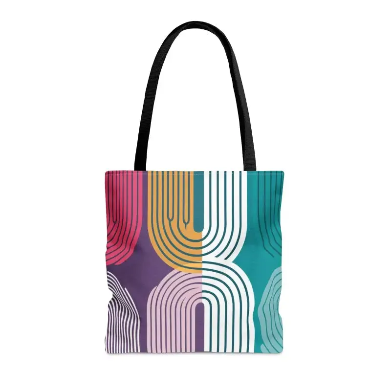 Turn Heads with Vibrant Abstract Print Tote Bag