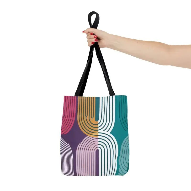 Turn Heads with Vibrant Abstract Print Tote Bag