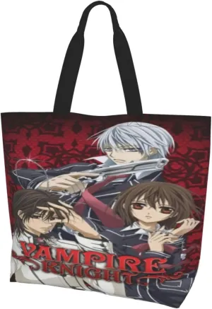 Vampire Knight Shoulder Bag Woman'S Large Capacity Storage Bag Shopping Bags For Beach Daily Travel