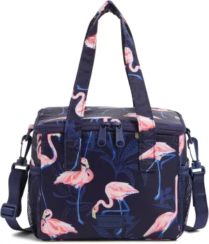 Vera Bradley Recycled Ripstop Lunch Cooler, Flamingo Party