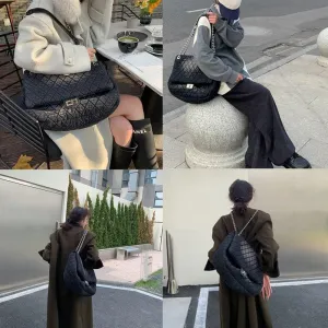 Vhitler Denim Purse Puffer Tote & Crossbody Bags - Trendy Quilted Tote for Women 2023