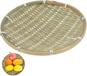 VICASKY Storage Basket Organizing Tray Serving Picnic Basket Bread Baskets for Table Wicker Storage Basket Vegetable Woven Decorative Storage Baskets Home Bread Holder Fruit Holders