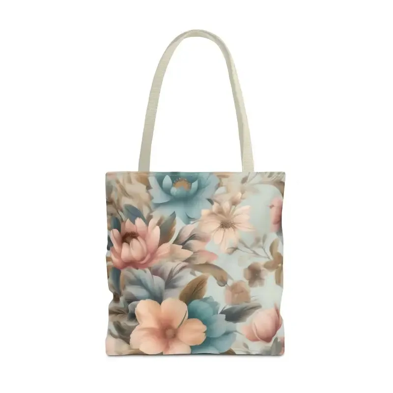 Vintage Flowers Pattern Tote Bag for Everyday Style