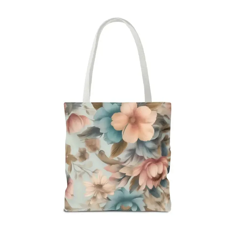Vintage Flowers Pattern Tote Bag for Everyday Style