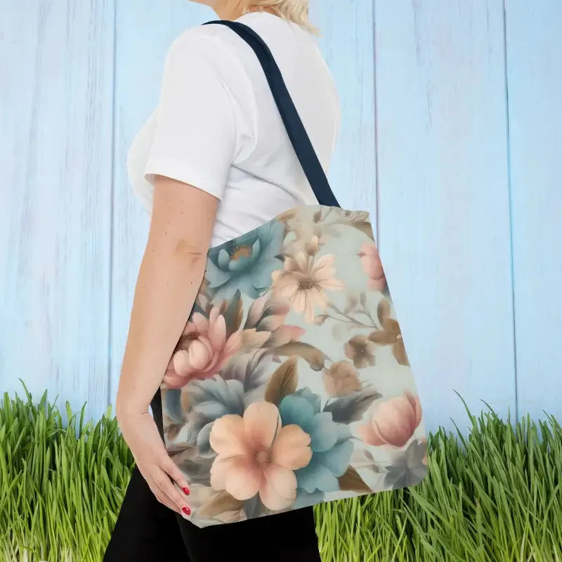 Vintage Flowers Pattern Tote Bag for Everyday Style