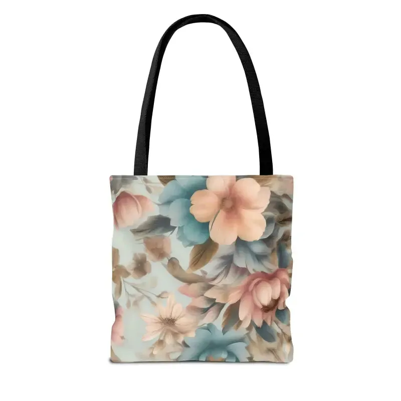 Vintage Flowers Pattern Tote Bag for Everyday Style