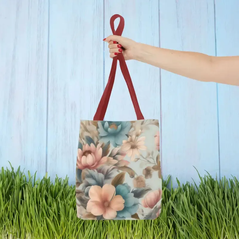 Vintage Flowers Pattern Tote Bag for Everyday Style