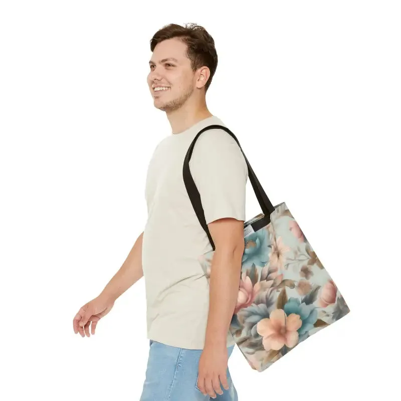 Vintage Flowers Pattern Tote Bag for Everyday Style