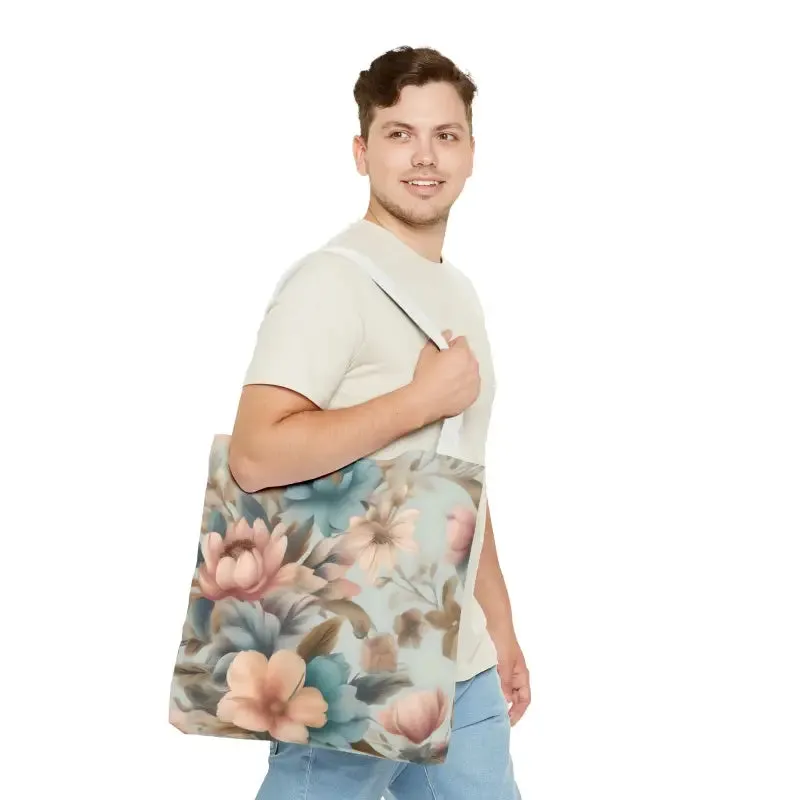 Vintage Flowers Pattern Tote Bag for Everyday Style