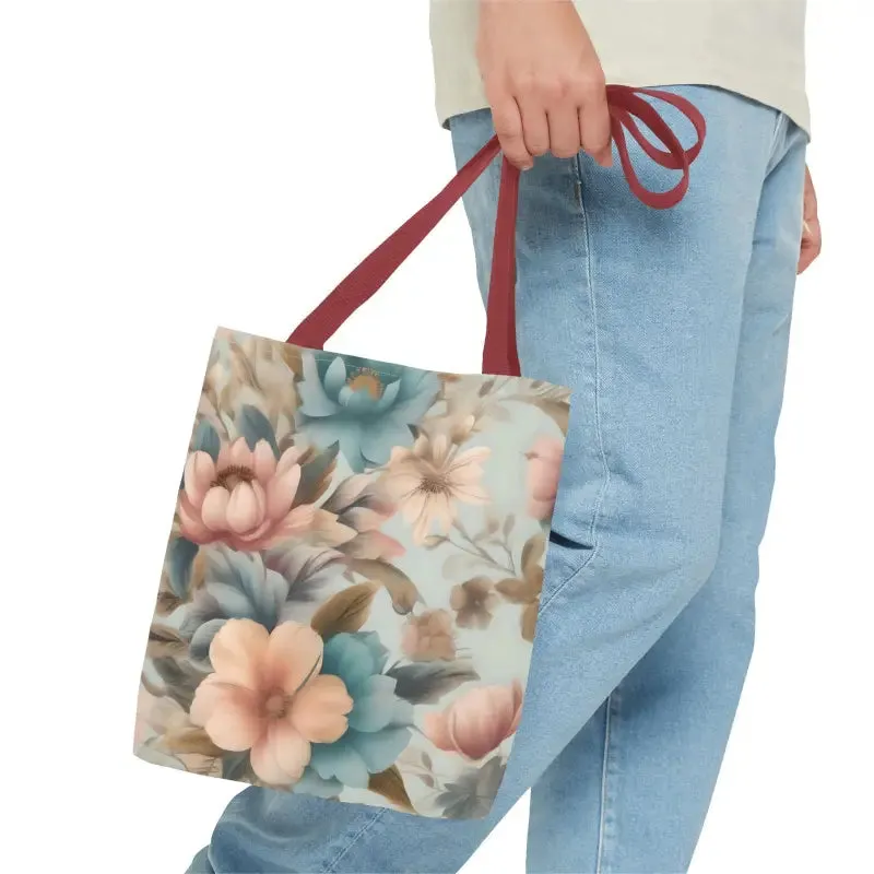 Vintage Flowers Pattern Tote Bag for Everyday Style