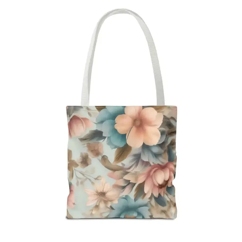 Vintage Flowers Pattern Tote Bag for Everyday Style