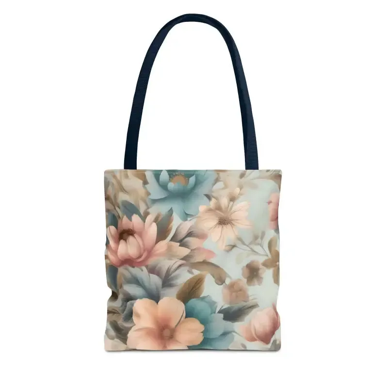 Vintage Flowers Pattern Tote Bag for Everyday Style