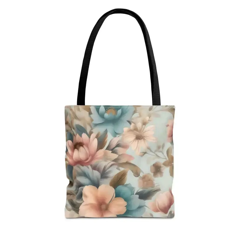 Vintage Flowers Pattern Tote Bag for Everyday Style