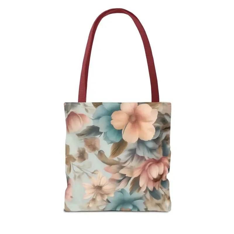 Vintage Flowers Pattern Tote Bag for Everyday Style