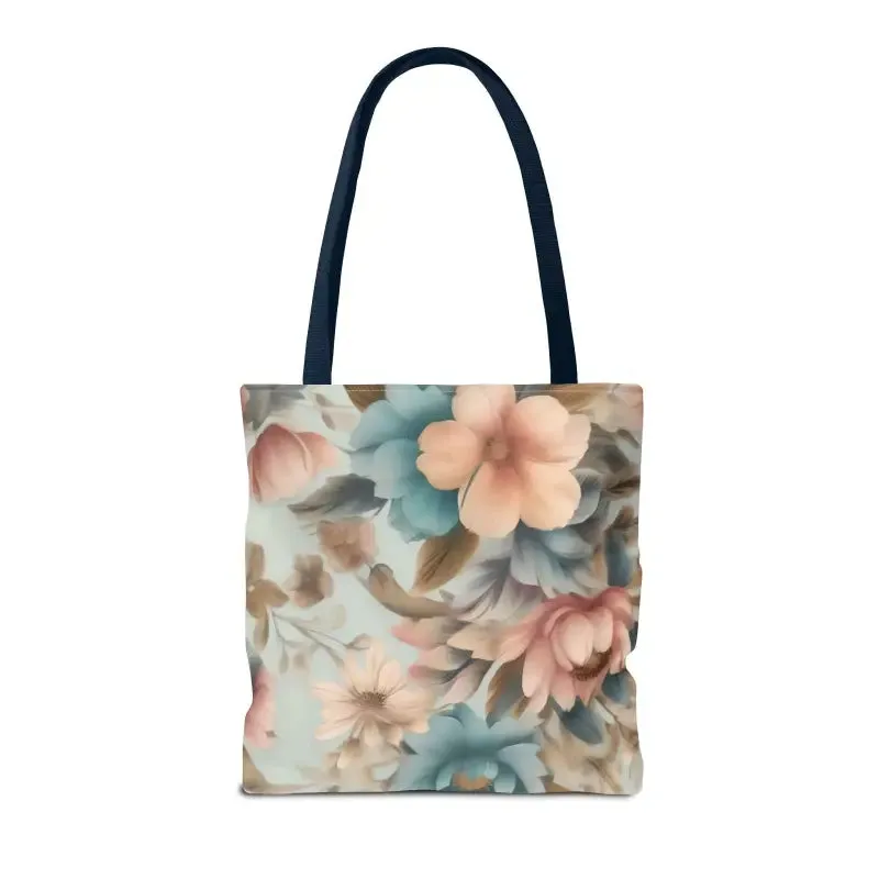 Vintage Flowers Pattern Tote Bag for Everyday Style