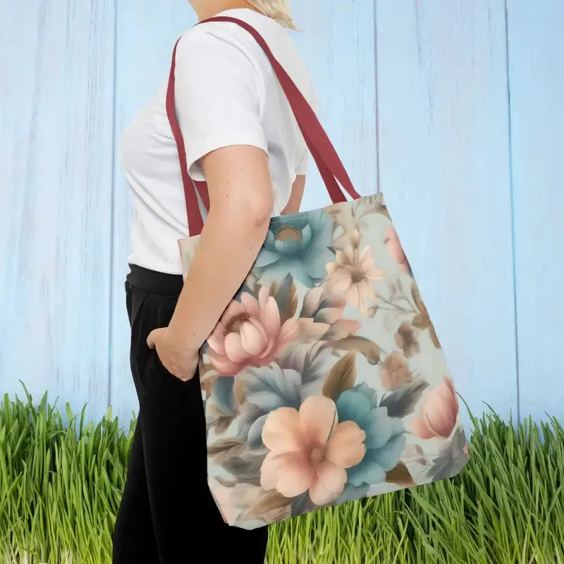 Vintage Flowers Pattern Tote Bag for Everyday Style