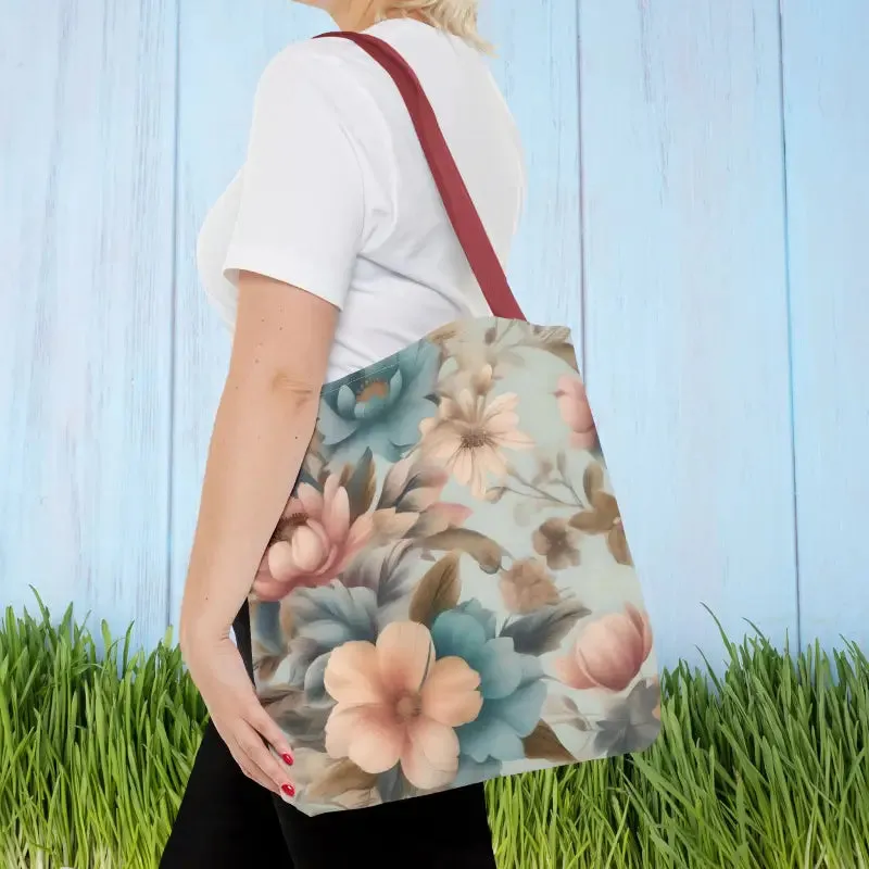 Vintage Flowers Pattern Tote Bag for Everyday Style